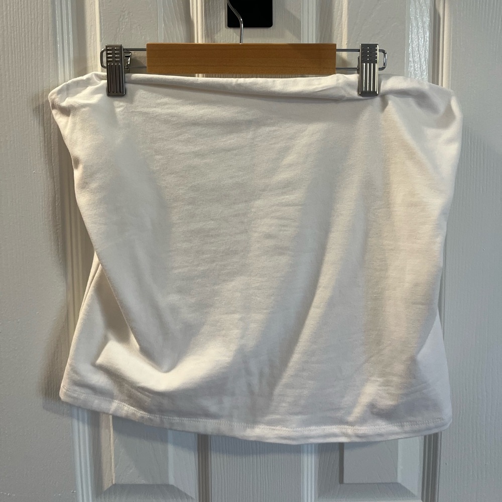 Banana Republic White Strapless Tube Top - Soft Stretch